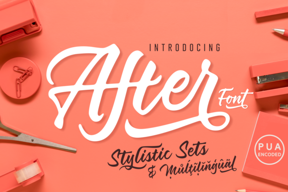 After: A Handwritten Font for Bold Branding