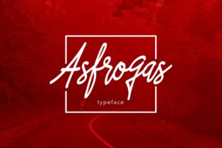 Asfrogas: A Bold Script Font for Modern Campaigns