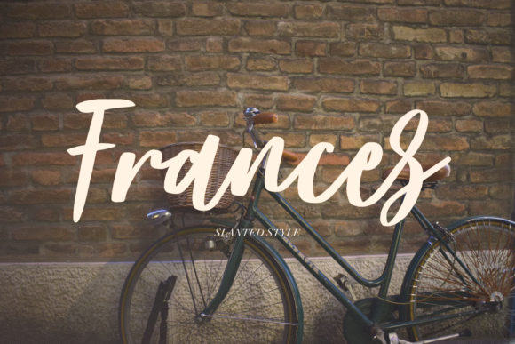 Frances Script Font for Crafters