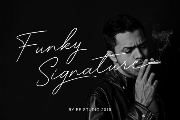 Funky Signature: A Retro Script Font for Web Design