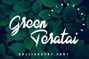 Green Teratai: A Handwritten Font for Bold Branding