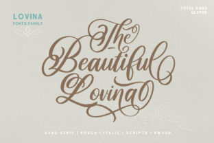 Lovina Family: The Handwritten Typeface for Marketers