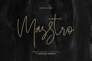 Masstro: The Elegant Signature Font for Timeless Branding