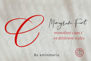 Monogram C Monofont Caps C Typeface