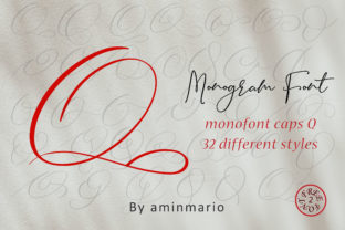 Monogram Q Monofont Caps Q Typeface