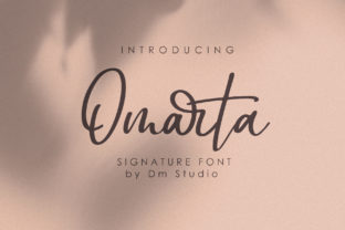 Omarta: A Modern Script Typeface for Editorial Design