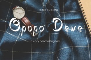 Opopo Dewe: A Natural Handwriting Font for Web Design