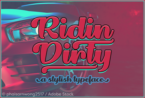 Ridin Dirty: A Bold Typeface for Brand Identity