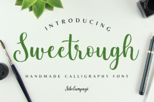 Sweetrough Typeface: Bold Script for Authentic Brands